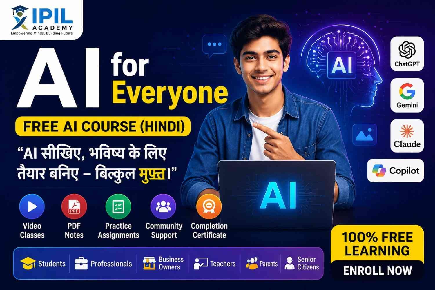 AI for Everyone –  AI Course (Hindi) | Certification